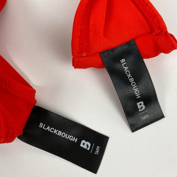 BlackBough Red Tona Top Moderate Bottoms Red Matching Bikini Set S - Picture 8 of 10